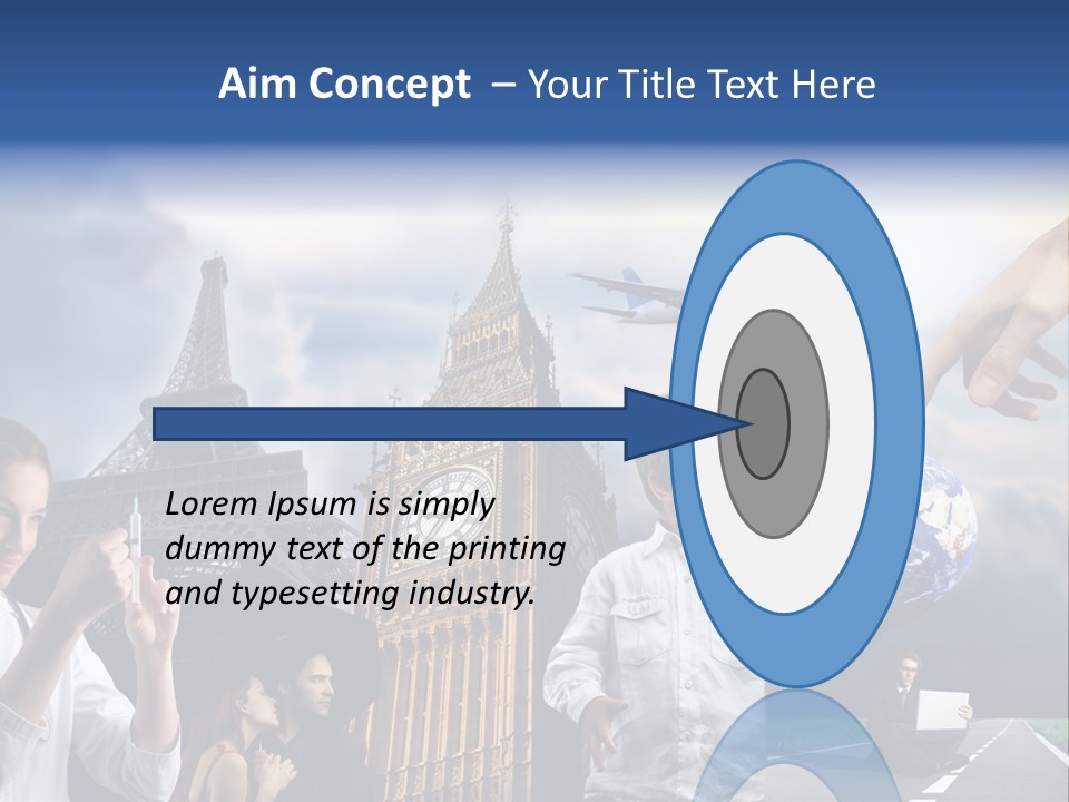 Sun Clock Business PowerPoint Template