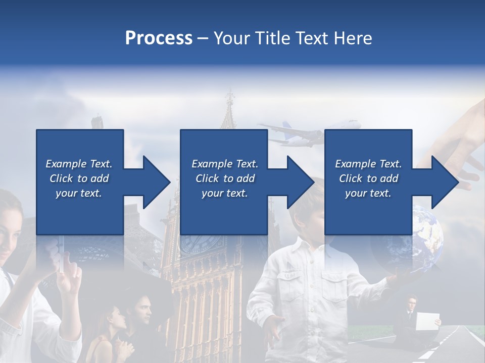 Sun Clock Business PowerPoint Template