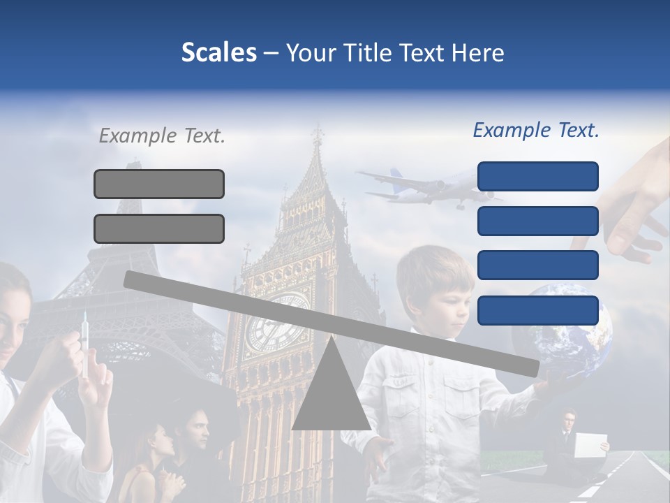 Sun Clock Business PowerPoint Template