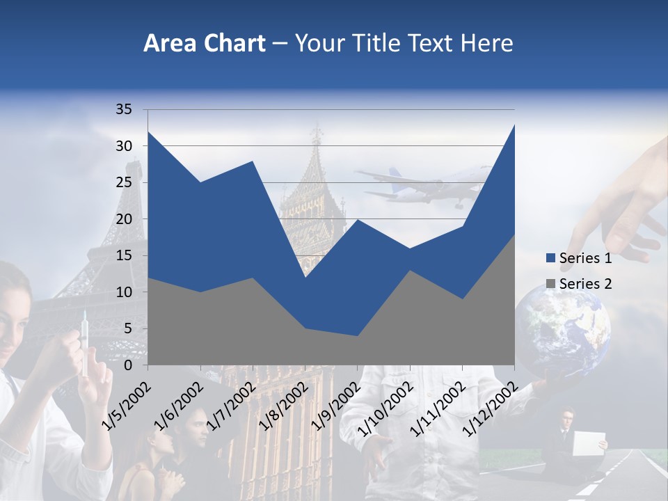 Sun Clock Business PowerPoint Template
