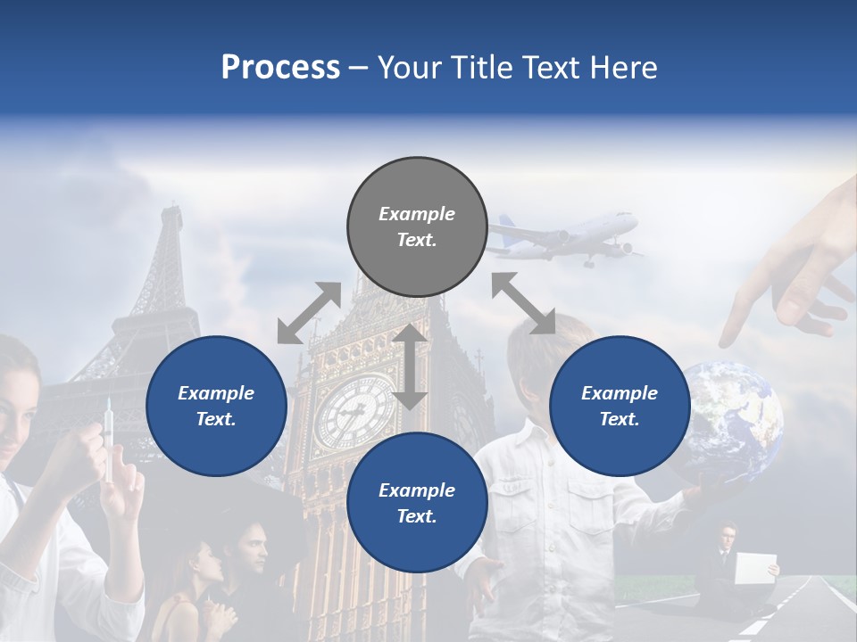 Sun Clock Business PowerPoint Template