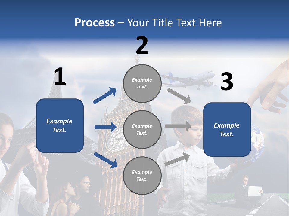 Sun Clock Business PowerPoint Template