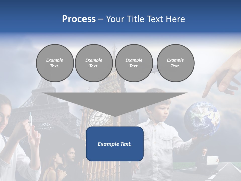 Sun Clock Business PowerPoint Template