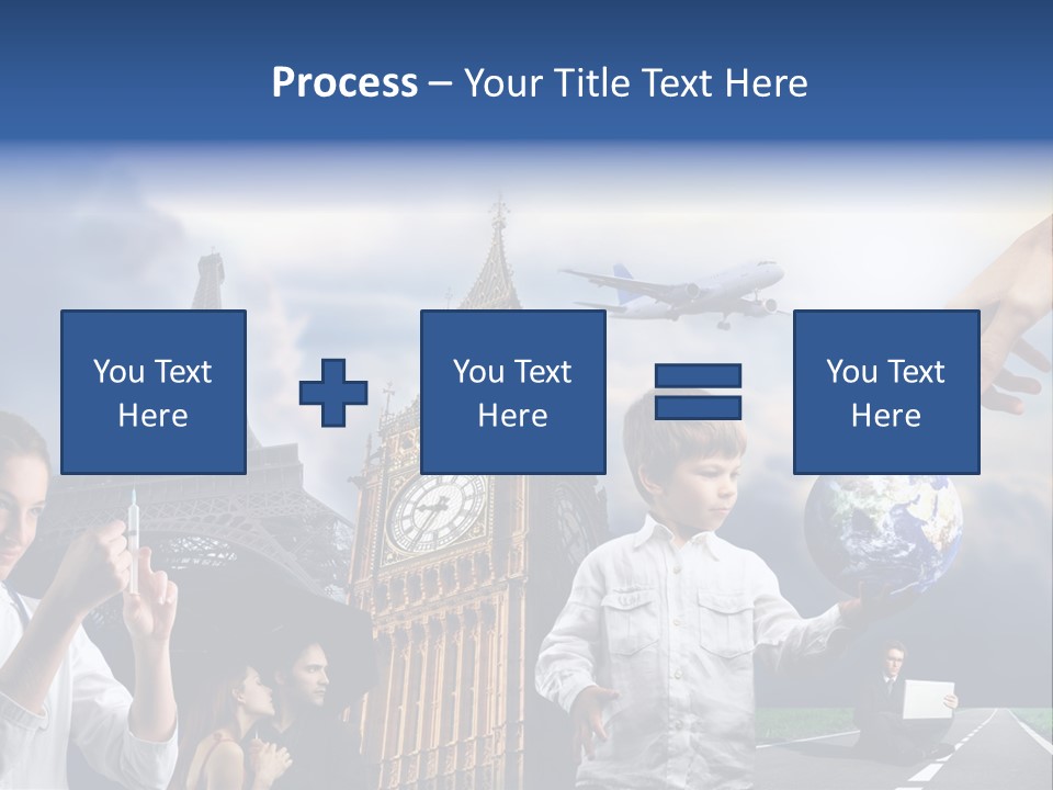 Sun Clock Business PowerPoint Template