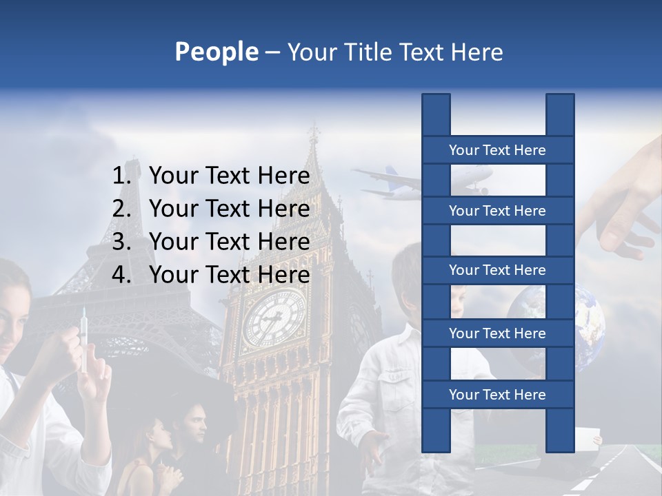Sun Clock Business PowerPoint Template