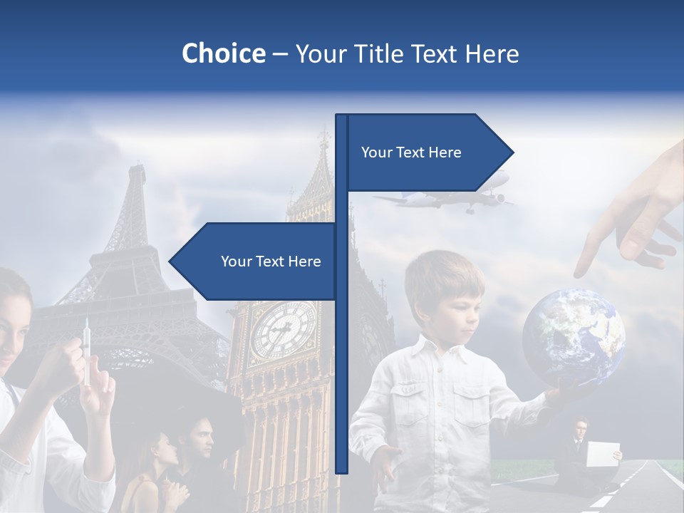 Sun Clock Business PowerPoint Template