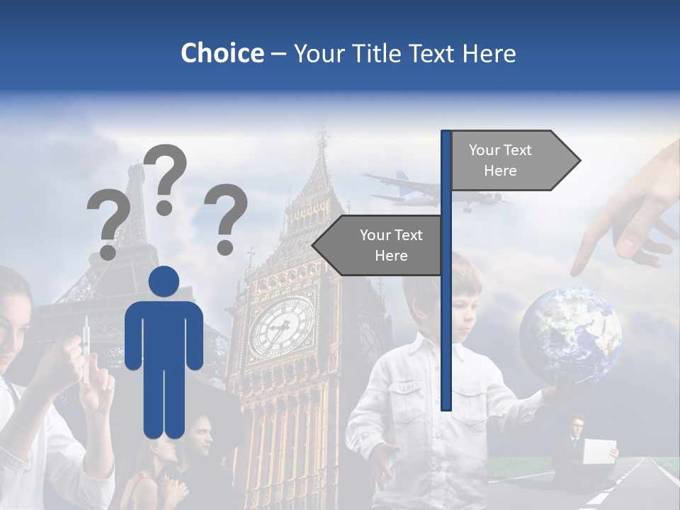 Sun Clock Business PowerPoint Template