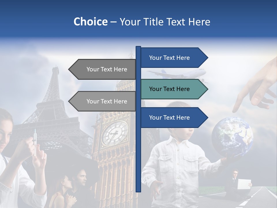 Sun Clock Business PowerPoint Template