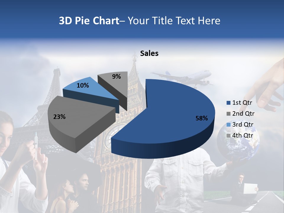Sun Clock Business PowerPoint Template