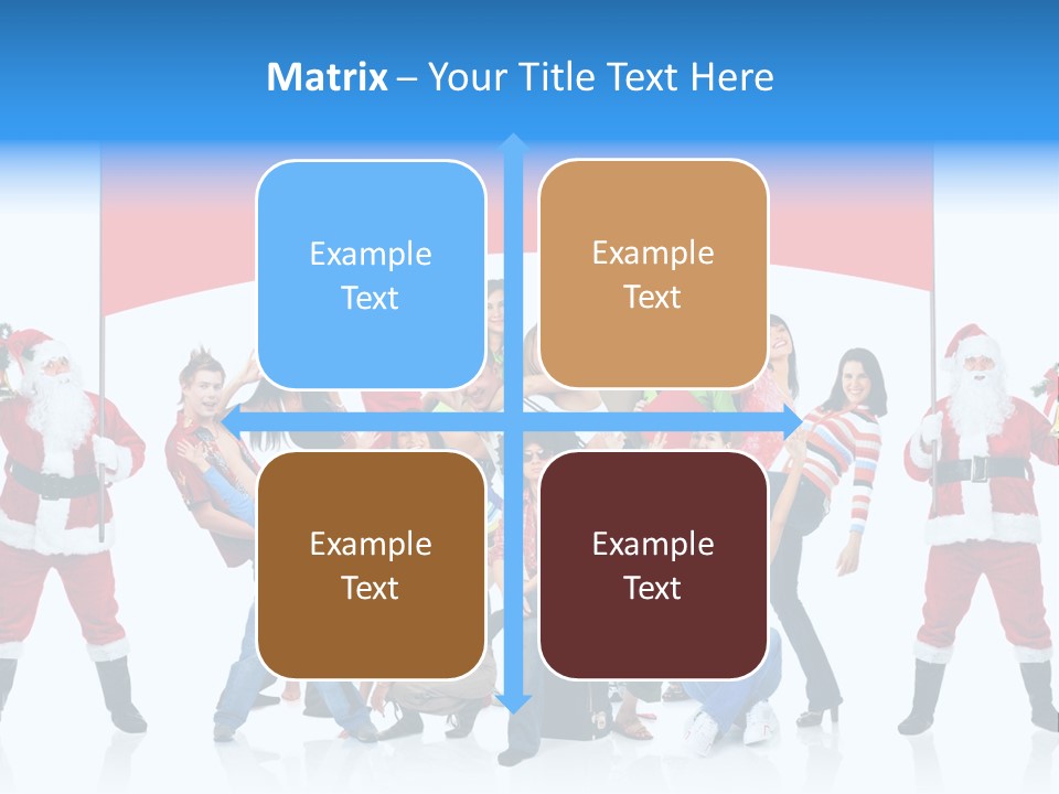 Surprised Group Celebration PowerPoint Template