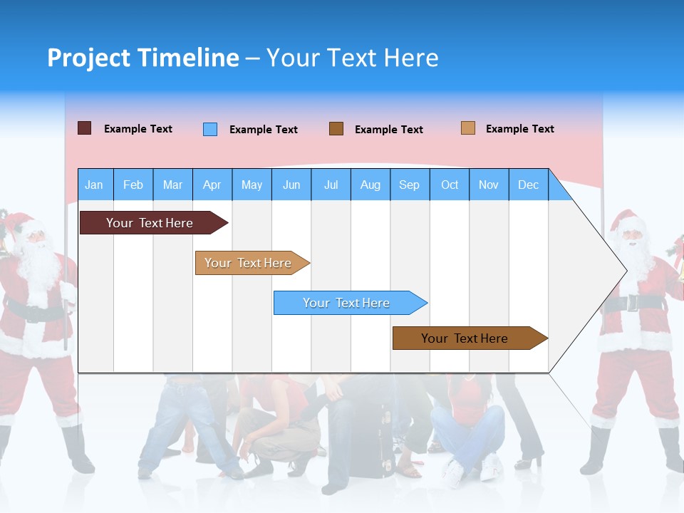 Surprised Group Celebration PowerPoint Template