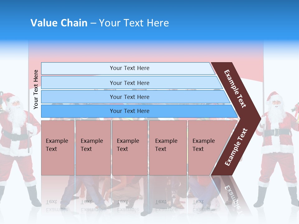 Surprised Group Celebration PowerPoint Template