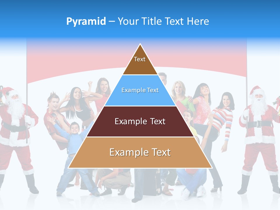 Surprised Group Celebration PowerPoint Template