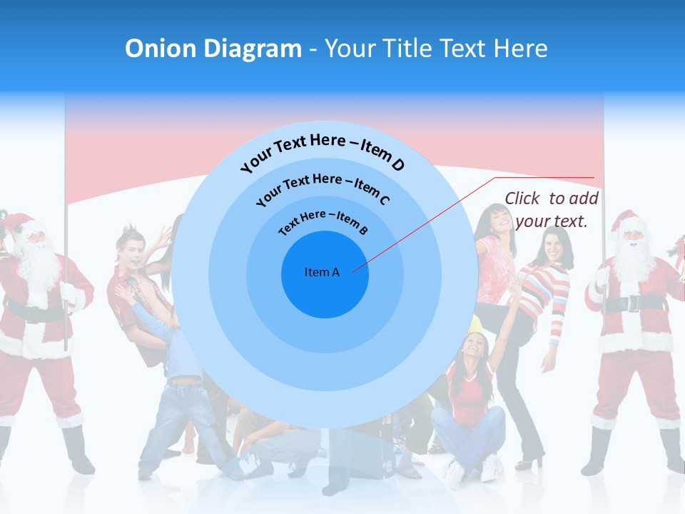 Surprised Group Celebration PowerPoint Template