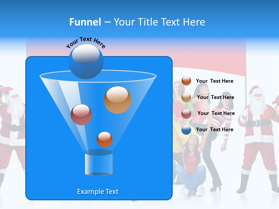 Surprised Group Celebration PowerPoint Template
