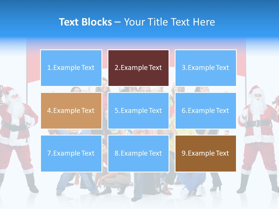 Surprised Group Celebration PowerPoint Template