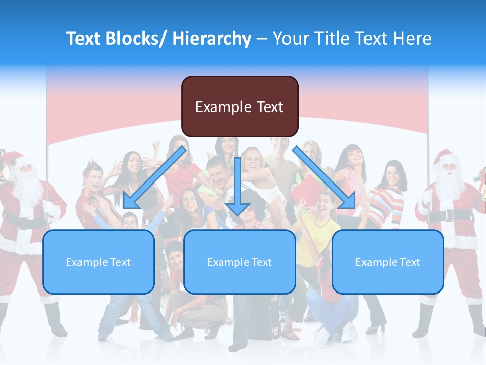 Surprised Group Celebration PowerPoint Template