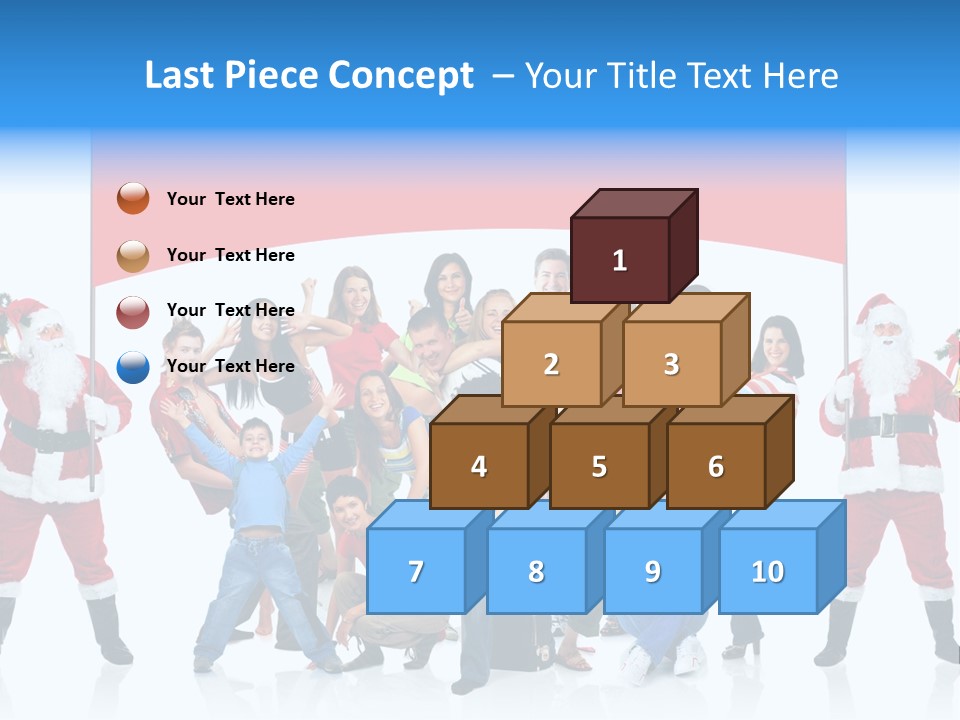 Surprised Group Celebration PowerPoint Template