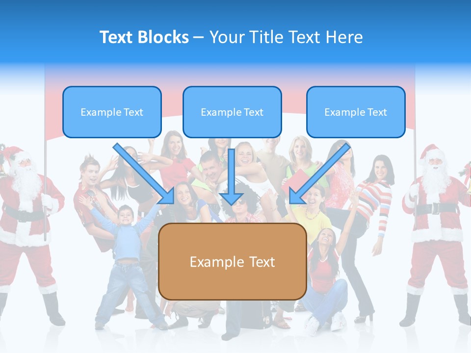 Surprised Group Celebration PowerPoint Template