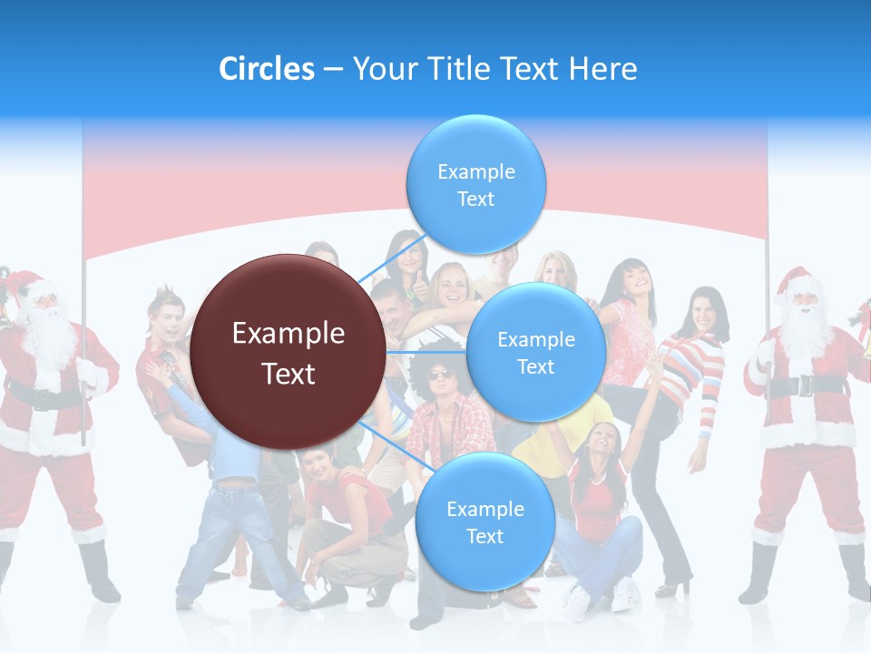 Surprised Group Celebration PowerPoint Template