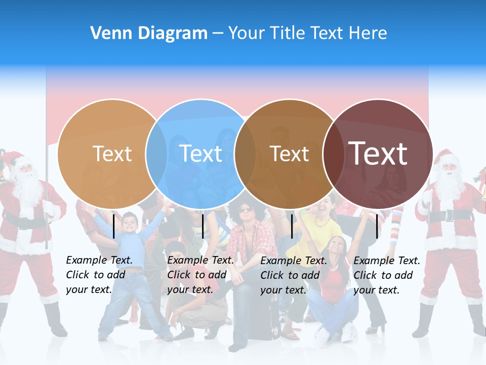 Surprised Group Celebration PowerPoint Template