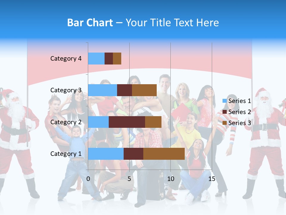 Surprised Group Celebration PowerPoint Template