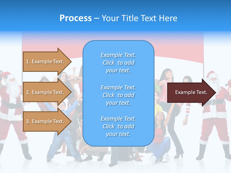 Surprised Group Celebration PowerPoint Template