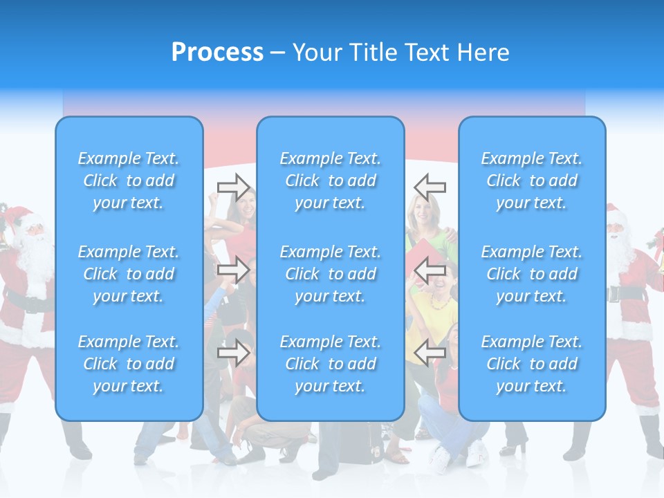 Surprised Group Celebration PowerPoint Template