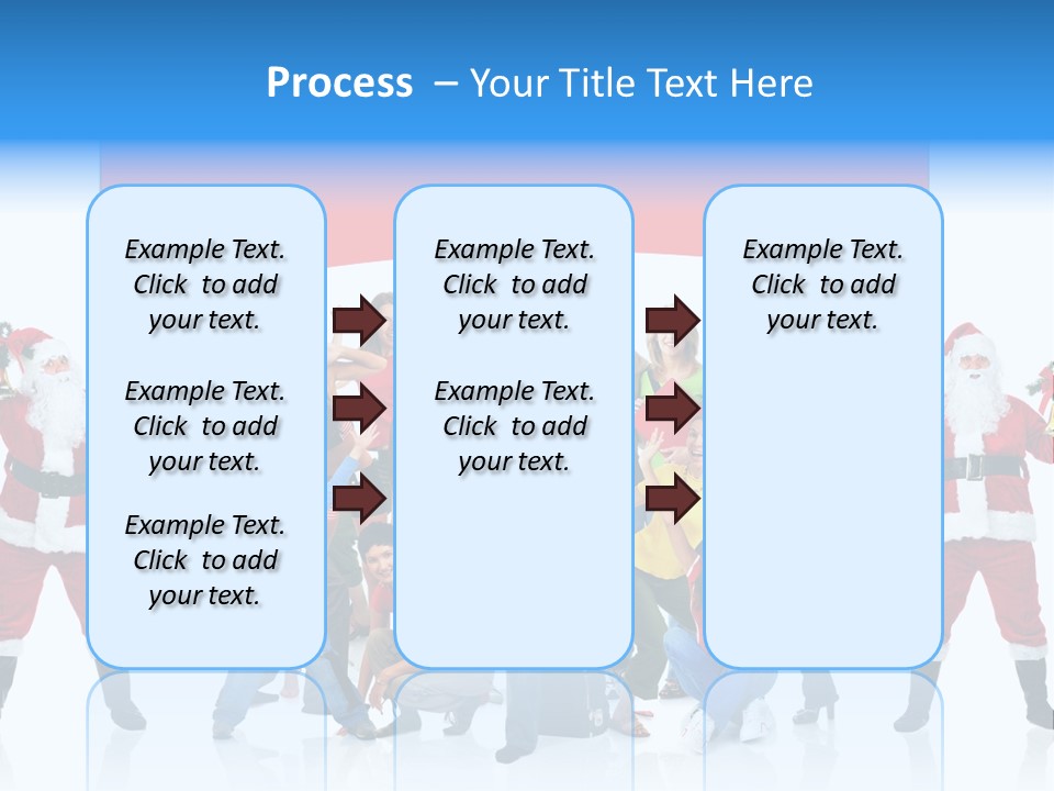 Surprised Group Celebration PowerPoint Template