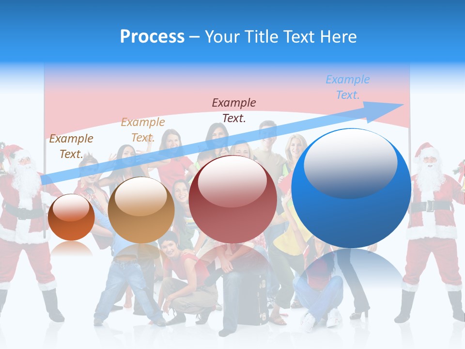 Surprised Group Celebration PowerPoint Template