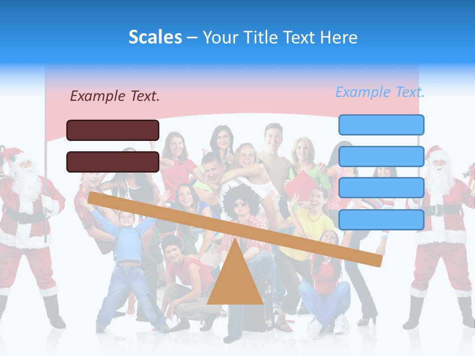 Surprised Group Celebration PowerPoint Template