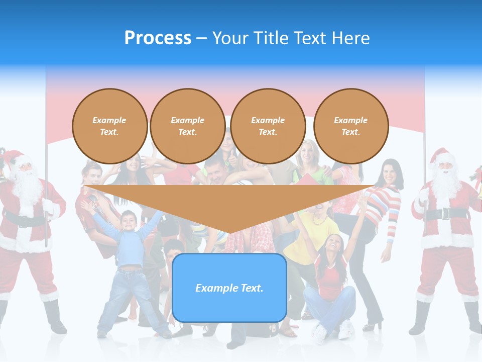 Surprised Group Celebration PowerPoint Template