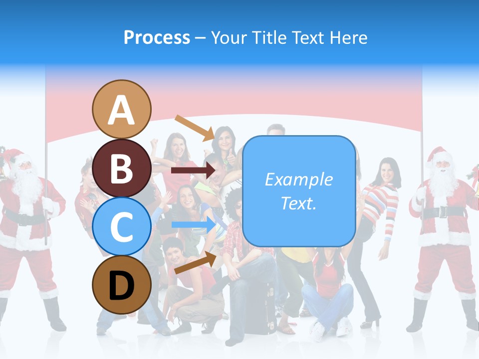 Surprised Group Celebration PowerPoint Template