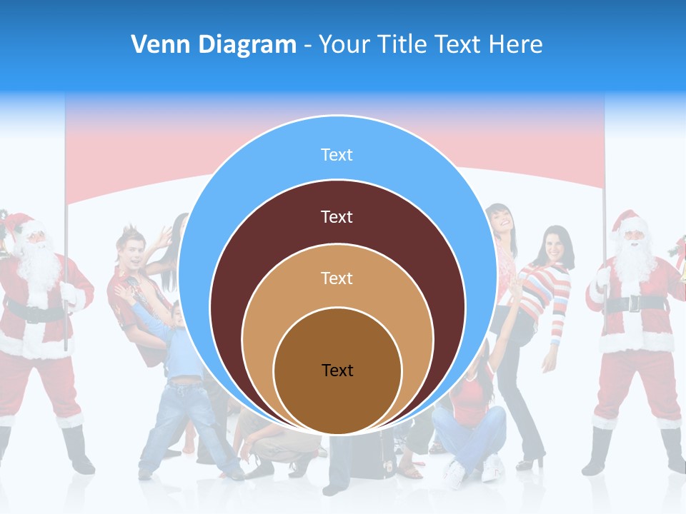 Surprised Group Celebration PowerPoint Template