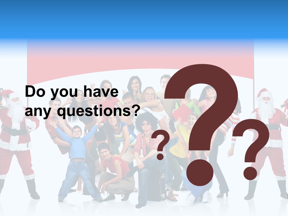 Surprised Group Celebration PowerPoint Template