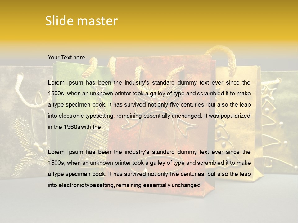 Decoration Group White PowerPoint Template