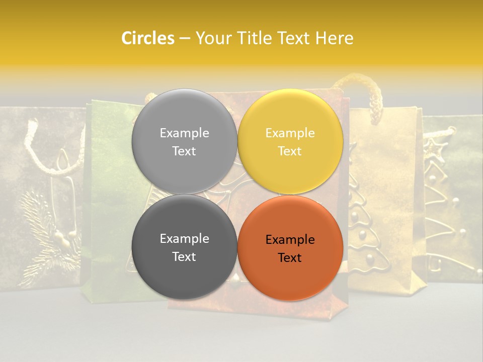 Decoration Group White PowerPoint Template