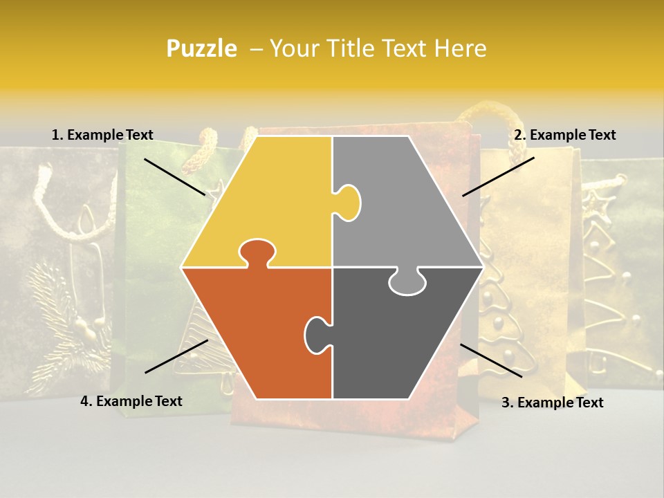 Decoration Group White PowerPoint Template