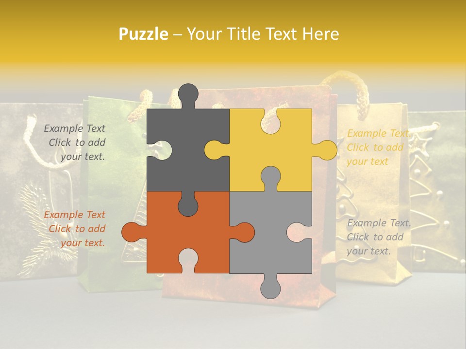 Decoration Group White PowerPoint Template