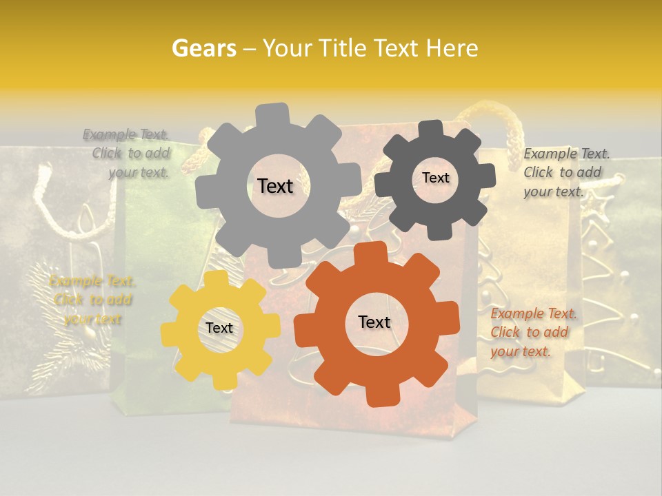 Decoration Group White PowerPoint Template