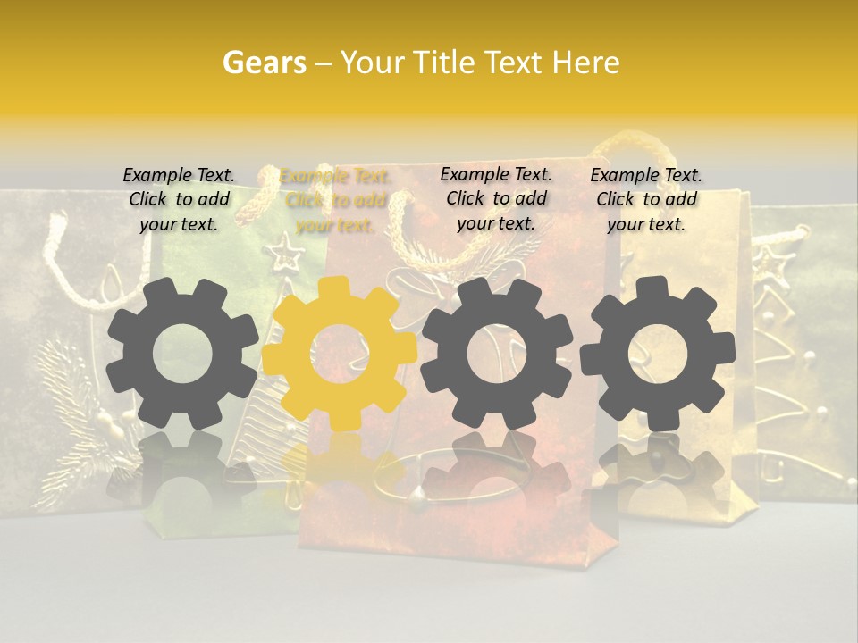 Decoration Group White PowerPoint Template