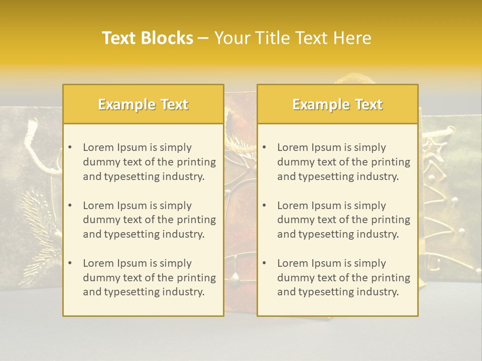 Decoration Group White PowerPoint Template