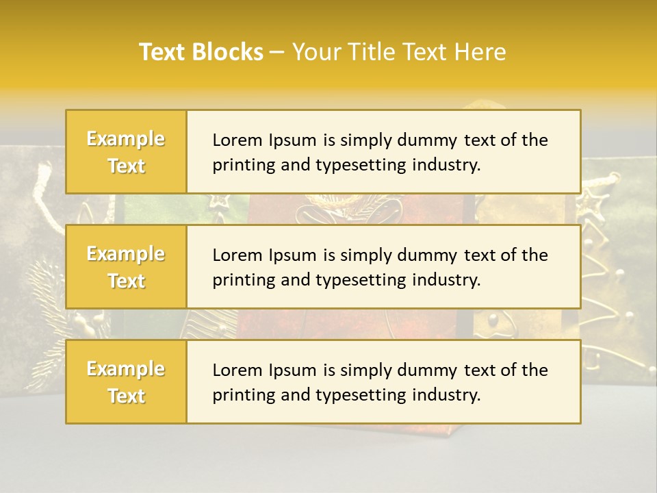 Decoration Group White PowerPoint Template