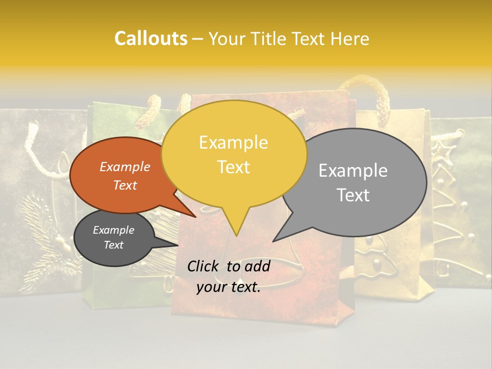 Decoration Group White PowerPoint Template