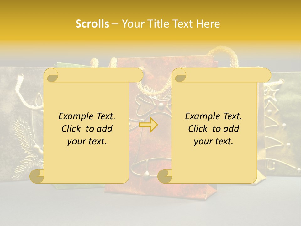 Decoration Group White PowerPoint Template