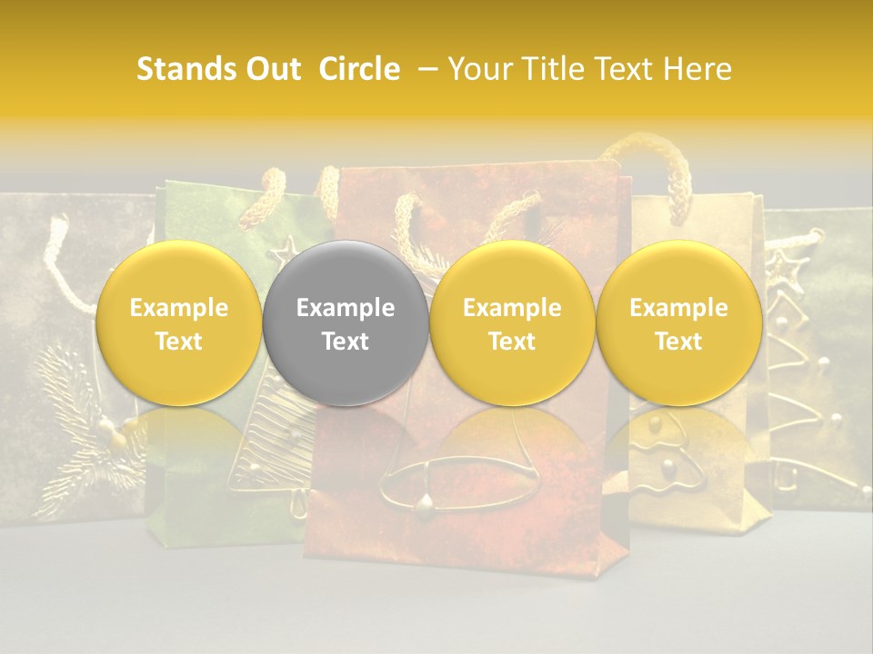 Decoration Group White PowerPoint Template