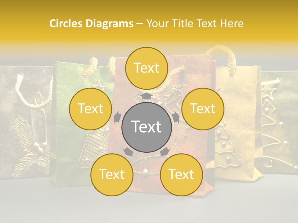 Decoration Group White PowerPoint Template