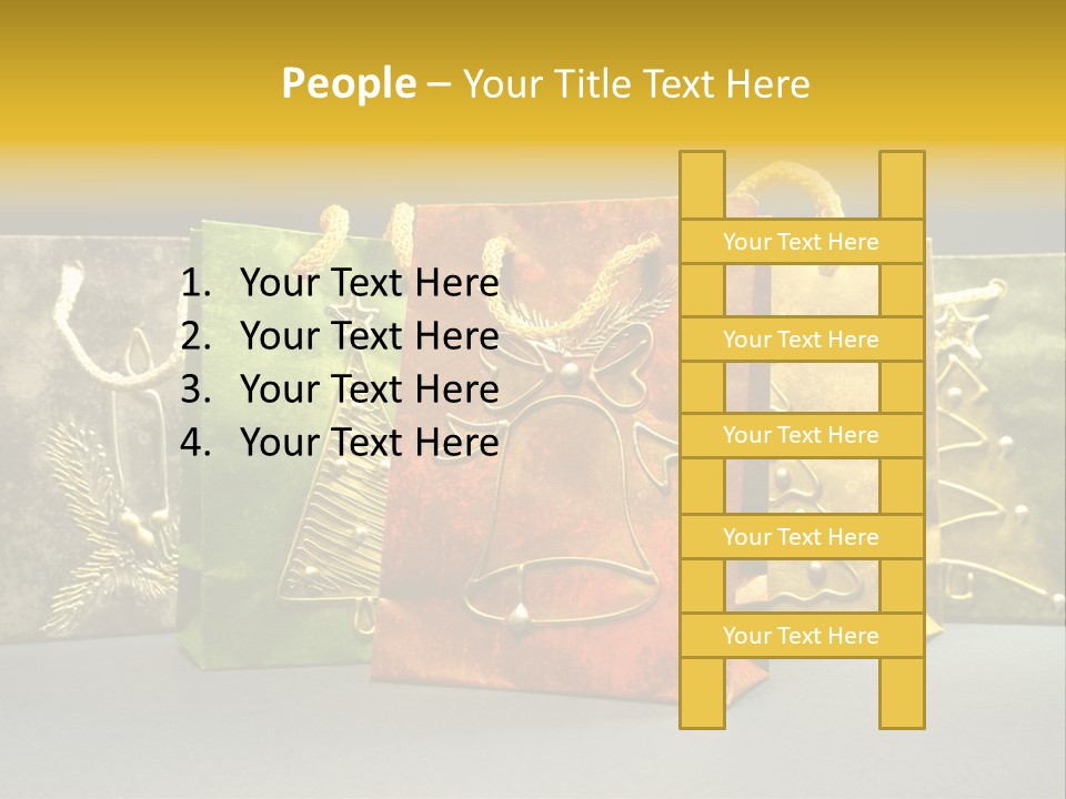 Decoration Group White PowerPoint Template