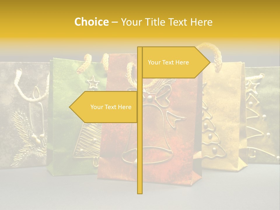 Decoration Group White PowerPoint Template