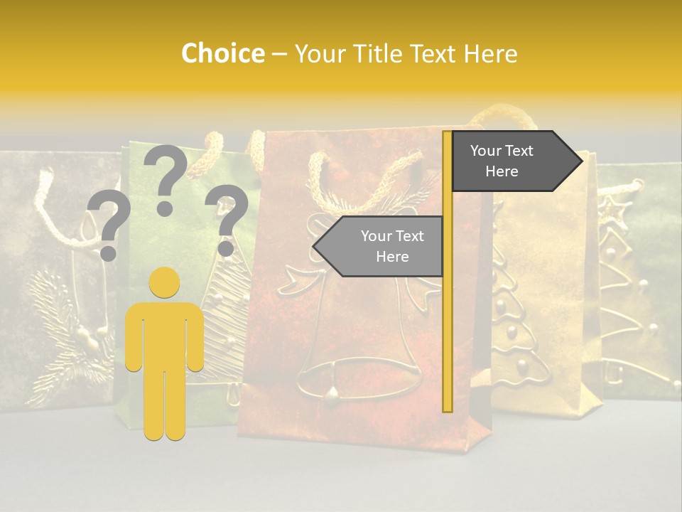 Decoration Group White PowerPoint Template